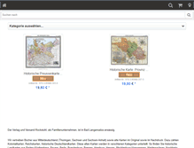 Tablet Screenshot of landkartenversand.de